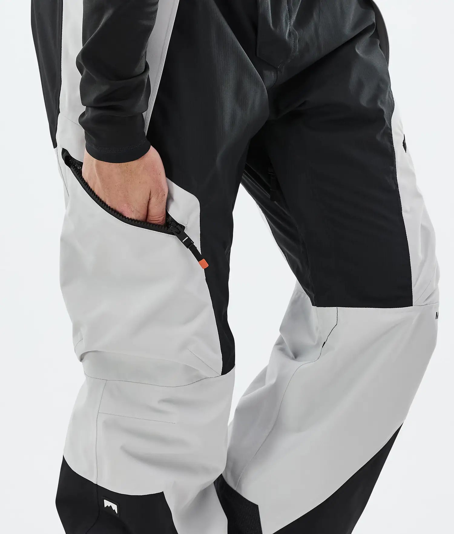 Plow Ski Pants Men Light Grey/Black