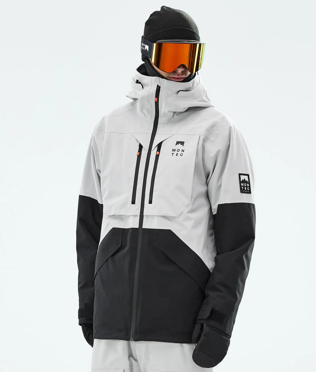 Bow Ski Jacket Men Light Grey/Black