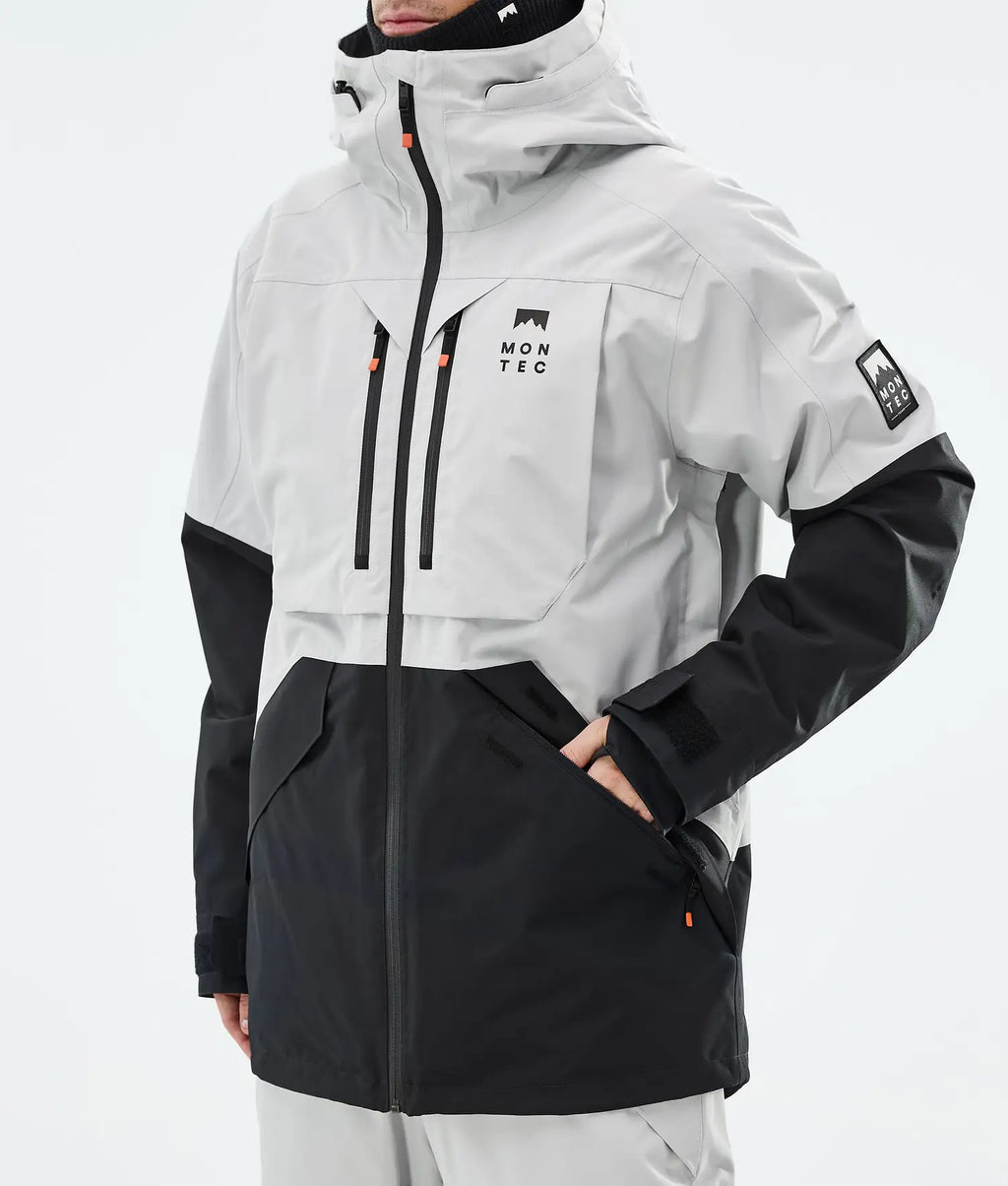 Bow Ski Jacket Men Light Grey/Black