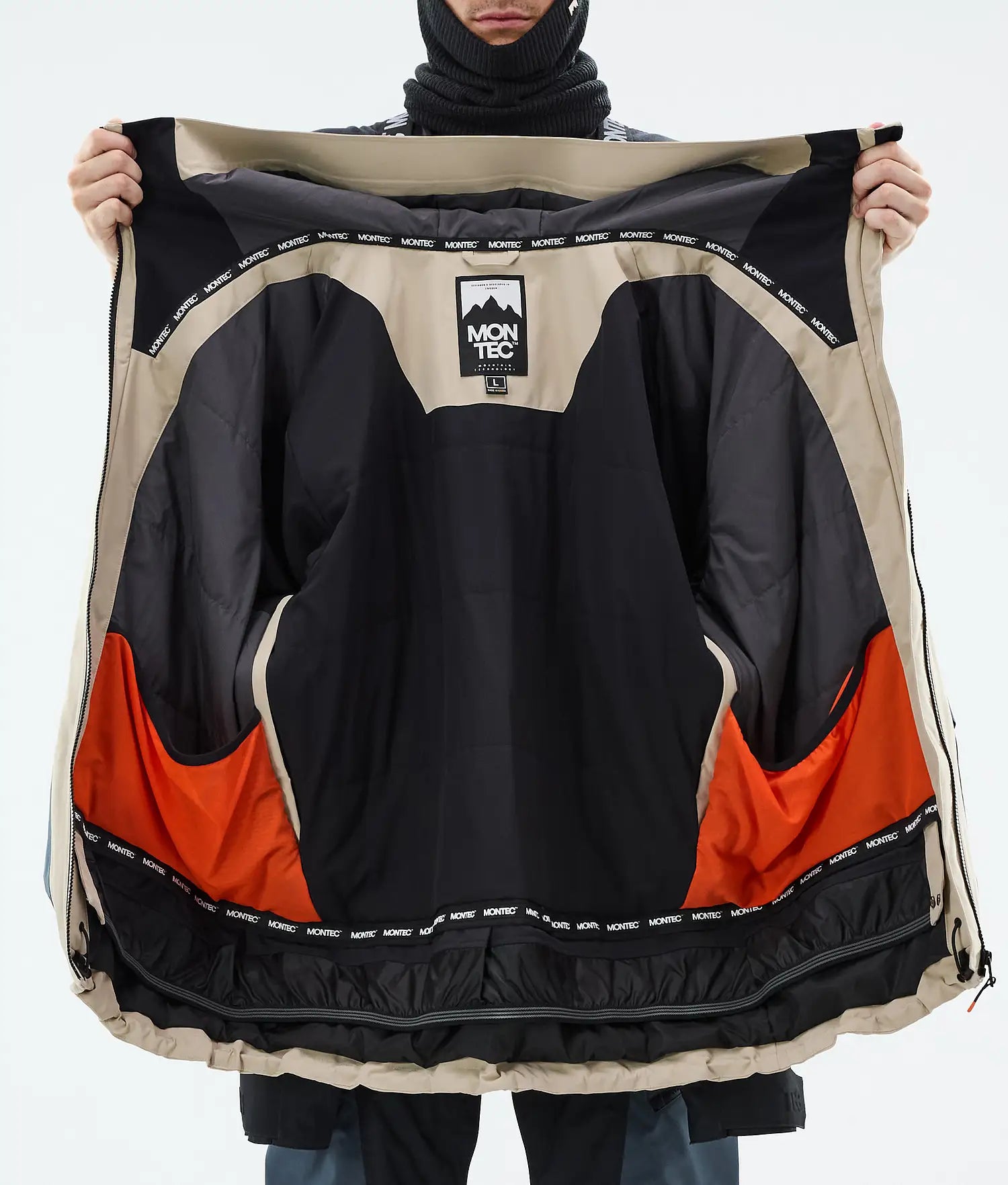 Morph Ski Jacket Men Sand/Black/Metal Blue