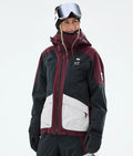 Morph W Ski Jacket Women Burgundy/Black/Light Grey