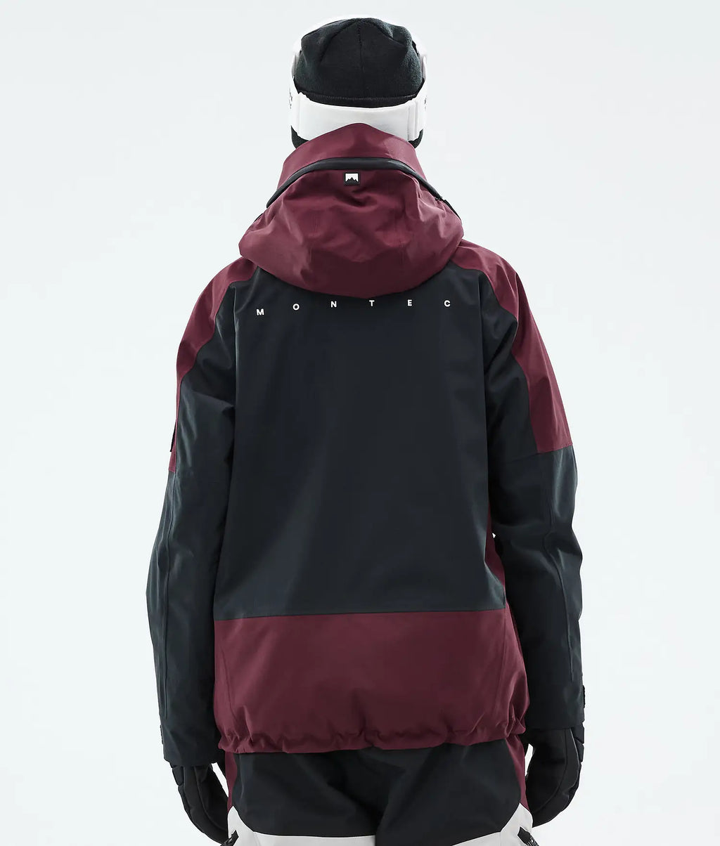 Morph W Ski Jacket Women Burgundy/Black/Light Grey
