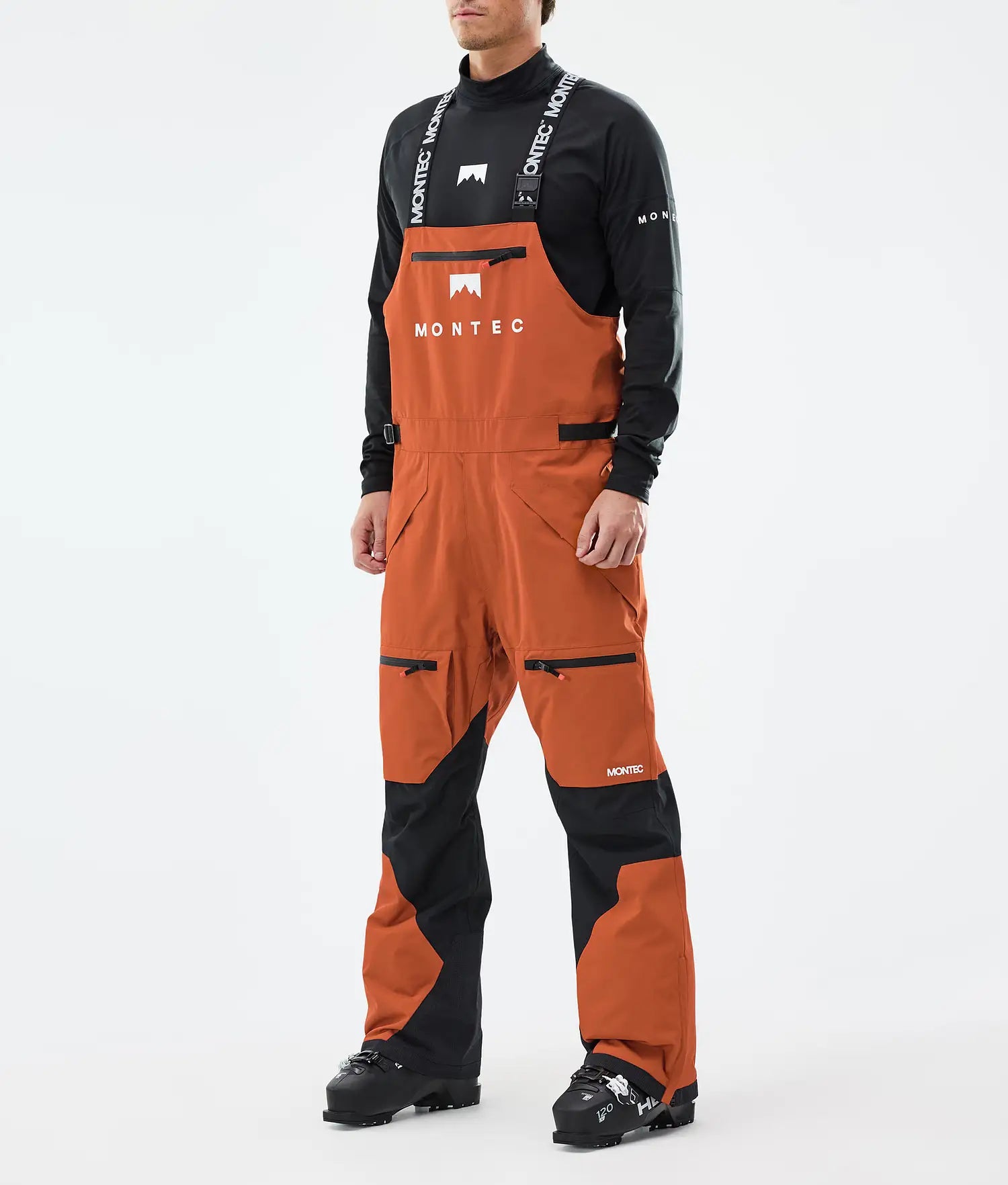 Bow Ski Pants Men Burned Orange/Black