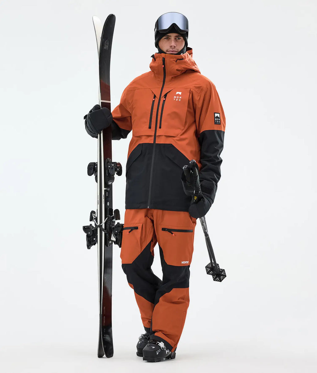 Bow Ski Pants Men Burned Orange/Black