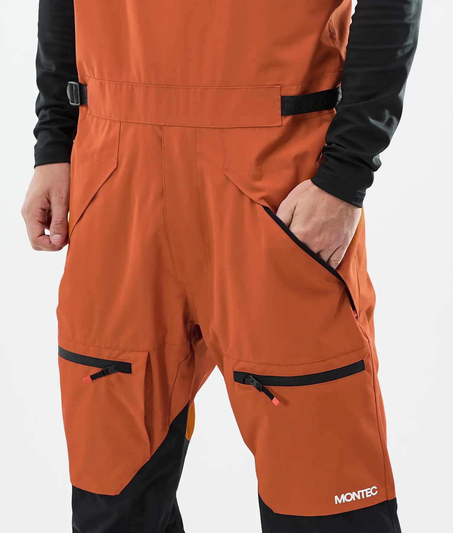 Bow Ski Pants Men Burned Orange/Black