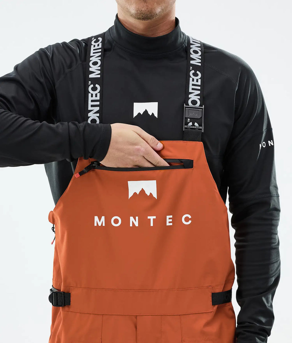 Bow Ski Pants Men Burned Orange/Black