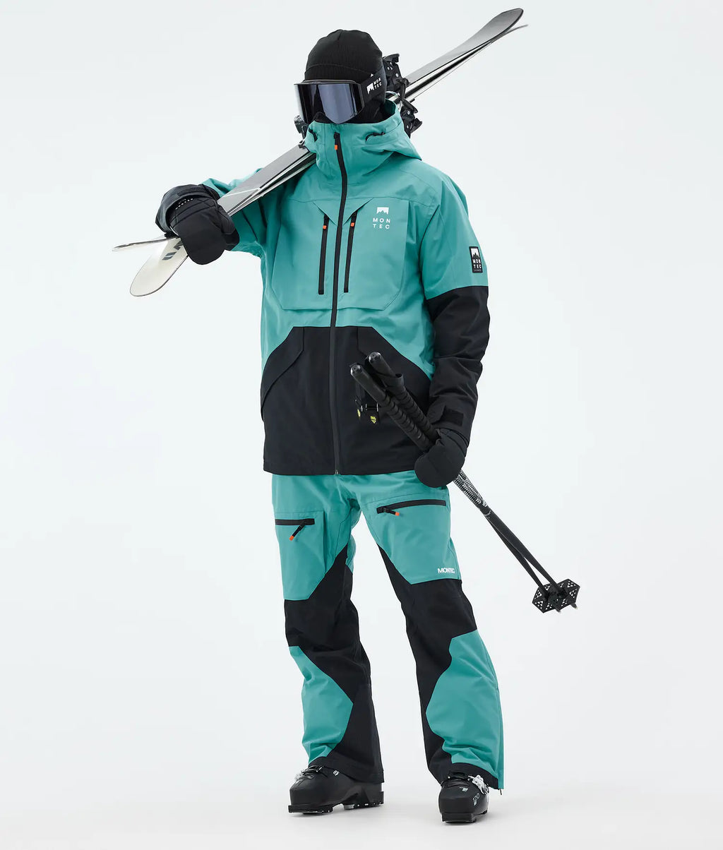 Bow Ski Pants Men Turquoise/Black