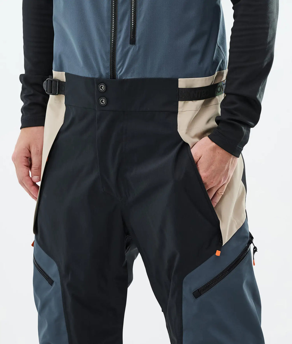 Plow Ski Pants Men Metal Blue/Black/Sand
