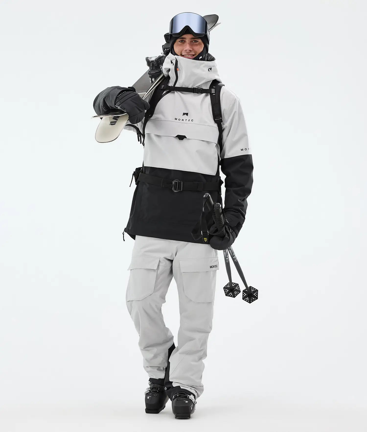 Ascend Ski Pants Men Light Grey