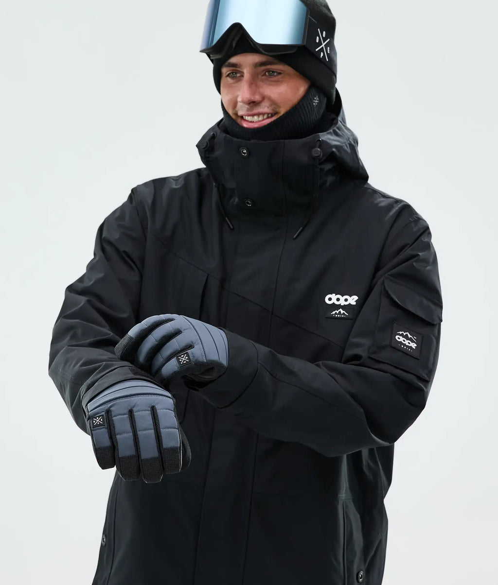 Ace Ski Gloves Metal Blue