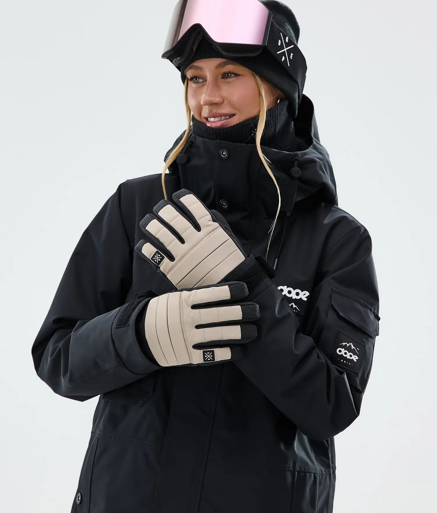 Ace Ski Gloves Sand