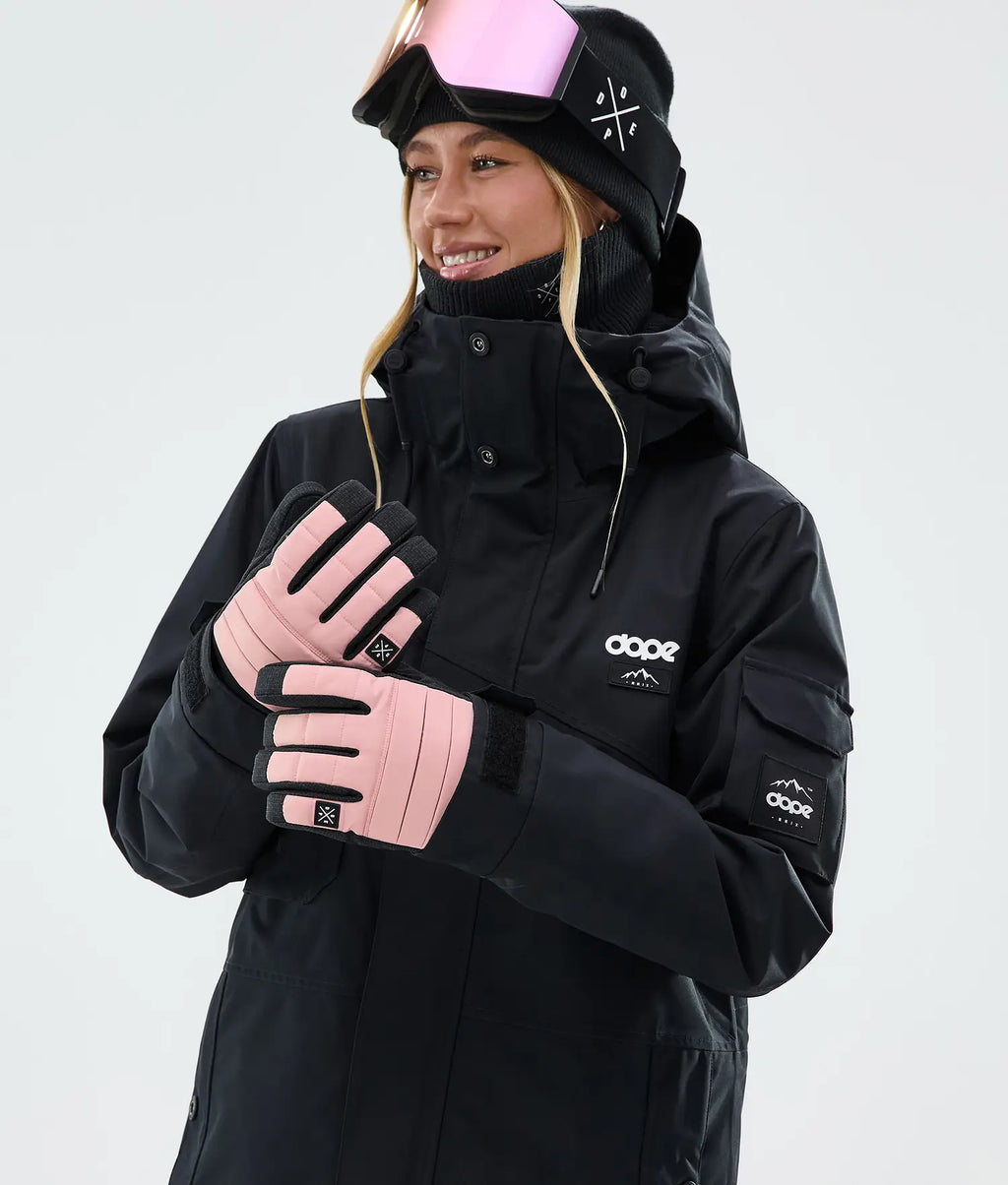 Ace Ski Gloves Soft Pink